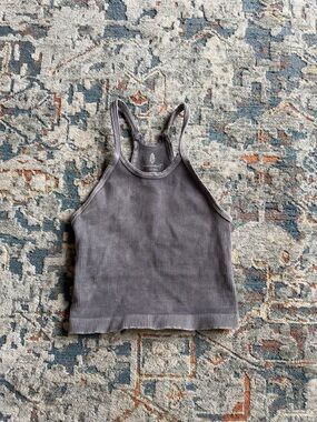 Fp Movement Ribbed Tank Crop Top - Gray